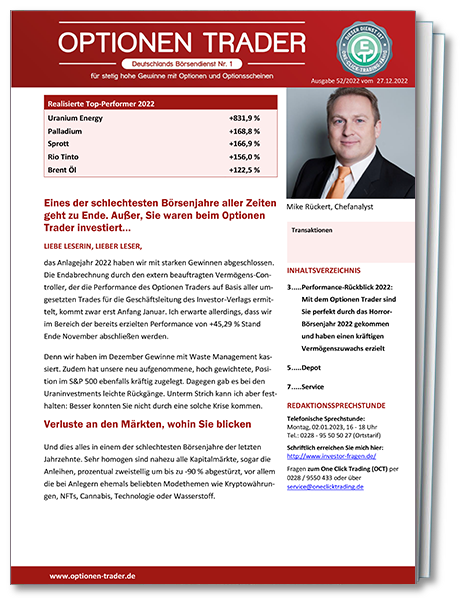Top-Aktien 2026 Sonderreport